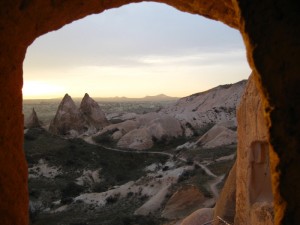 View from the cave church.