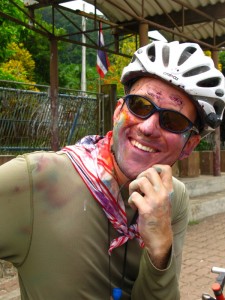 Scott wearing multiple colours, later in the day