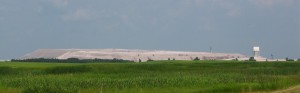 Potash tailings dominating the skyline